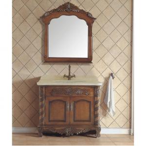 Classical Oak Bath Cabinet Bathroom Vanity System 1