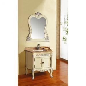 High Quality Oak White Bathroom Cabinet Bath Vanity System 1