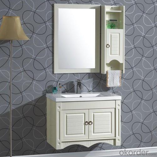 Good Quality White Bath Mirror Cabinet System 1