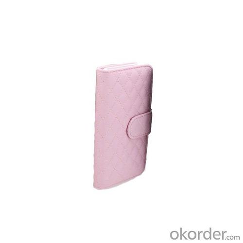 Luxury PU Leather for iPhone5/5S Wallet Pouch Stand Case Cover Pink System 1