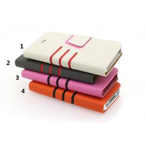 For iPhone 5 5s 5g 5gs Cross Pattern Synthetic PU Leather Horizontal Flip Case With Credit Card Slot Holder White Multi Colors System 1