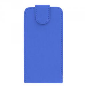 Luxury PU Leather Flip Case Cover for Samsung Galaxy S4 (I9500) Blue
