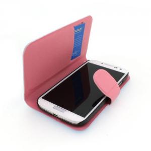 Hot Sale Wallet Pouch Luxury PU Stand Leather Case Cover for Samsung Galaxy S4 (I9500) White System 1