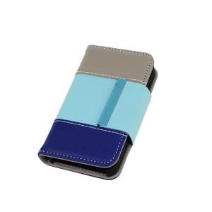 2014 Newest For iPhone 5 5S TCD Three Color Way Folio Horizontal Leather Wallet Case Cover With ID Card Slot Holder Cover System 1