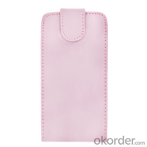 Luxury PU Leather Flip Case Cover for Samsung Galaxy S4 (I9500) Pink System 1