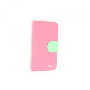 Hot Sale Wallet Pouch Luxury PU Stand Leather Case Cover for Samsung Galaxy S4 (I9500) Pink