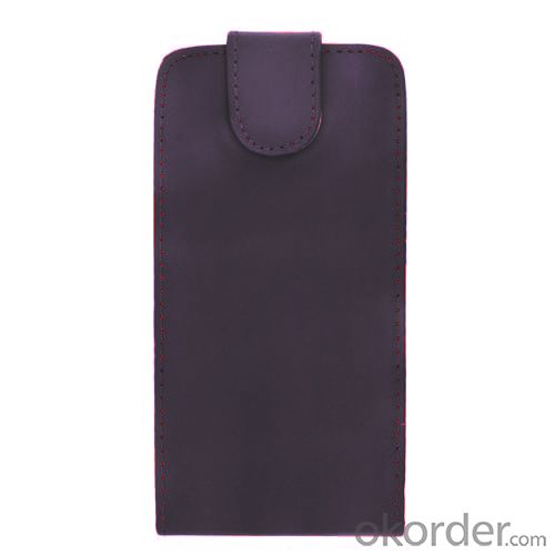 Luxury PU Leather Flip Case Cover for Samsung Galaxy S4 (I9500) Purple System 1