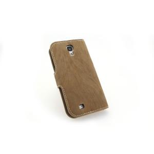 Brown Luxury PU Leather For Samsung Galaxy S4 (I9500) Wallet Pouch Stand Case Cover