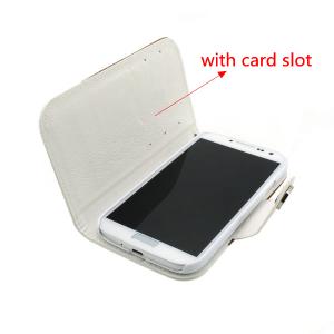 2014 New Luxury For Samsung Galaxy S4 I9500 Wallet Flip Cover Case With Money Credit Card Slot Holder Stand Red