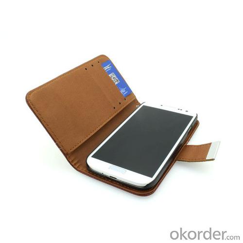 High Quality Wallet Pouch Stand Case for Samsung Galaxy S4 (I9500) PU Leather Cover White System 1