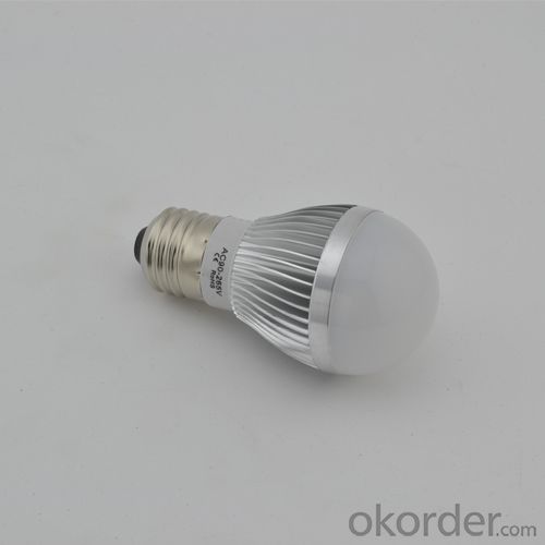 2 Years Warranty LED Dimmable Bulb PC Cover Wide Light Beam Angle 3W E27