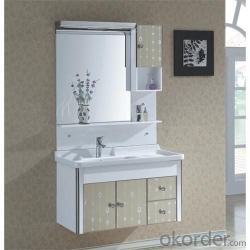 High Quality Ceramic Top Gary Bathroom Cabinet System 1