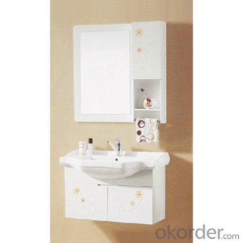 High Quality Classical White Ceramic Top Bath Cabinet System 1