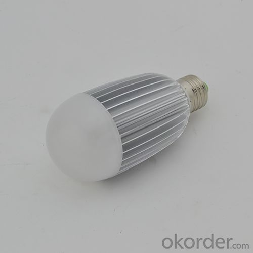 LED Dimmable Bulb PC Cover Aluminum 9W E27