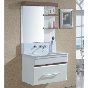 Pvc Bathroom Cabinet With Mirror And Basins System 1