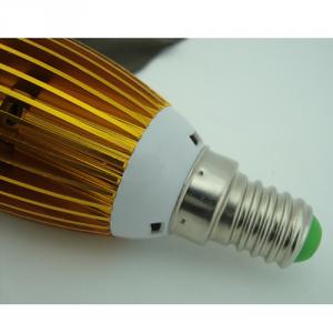 LED Candle Bulb High Quality Gloden Aluminum 3x1W E14 180lm  85-265V LED Global Bulb Light Spotlight Downlight System 1