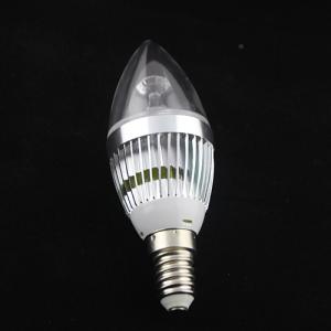 LED Candle High Quality Silver Aluminum 5x1W E14 180lm 85 to 265V LED Candle Bulb Light Spotlight Downlight