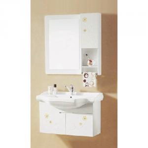 High End White Bathroom Mirror Cabinet System 1