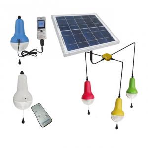 Brightest Solar LED Rechargeable Solar Lantern With Remote Control Indoor LED Solar Lamp Made In China (Blue)
