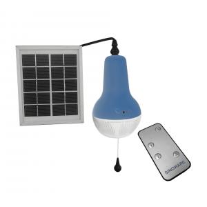 China Factory High Quality Wireless Remote Control Solar Lamp 150lm 220lm 360lm Solar Bedroom Light Blue