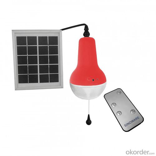 China Manufacturer Colorful Solar Lamp With 180 Degree Remote Control Rechargeable Solar Light Indoor Red System 1