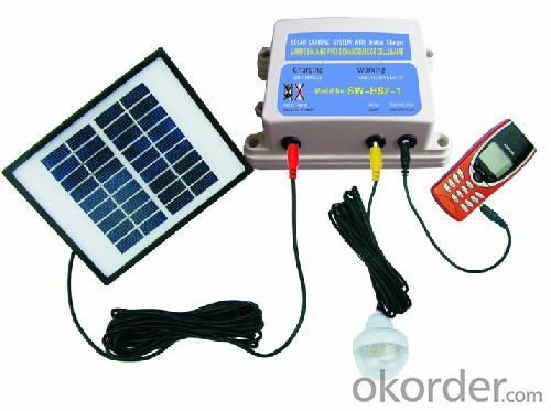 China Manufacture 8W 18V Solar Panel 1A Battery Solar System With Mobile Charge Cell Phone Charger