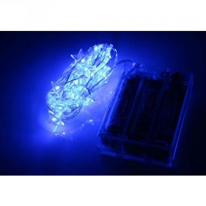 Battery Operated Mini Led Fairy Light String Light Pentagram Blue With 3Aa