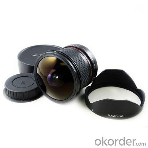 Samyang 8mm F/3.5 Umc Cs Ii Fisheye Lens For Canon Mount Hood System 1