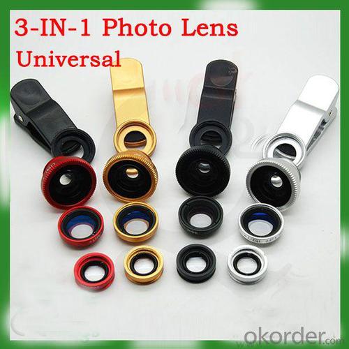 Hot On Sale 3 In 1 Lens Kit For Iphone Samsung,Htc,Blackberry,Smartphones System 1