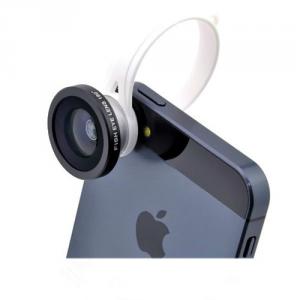 Ib-H8002 Universal Clip 180 Degree Fisheye Lens For Iphone