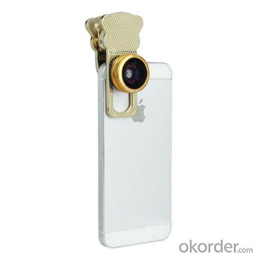 Universal Slivery Super Wide Angle Eye Camera Lens For Iphone/Samsung Or Others System 1