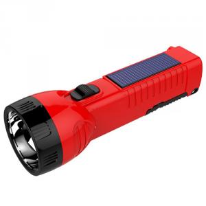 High Power Rechargeable Solar Led Flashlight System 1
