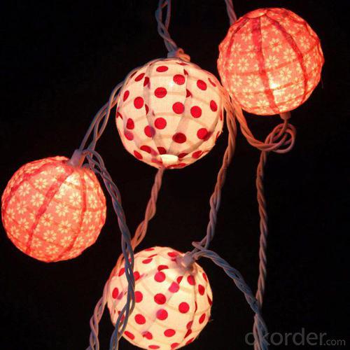 China Factory Wholesale Decorative Cotton Ball String Lights System 1