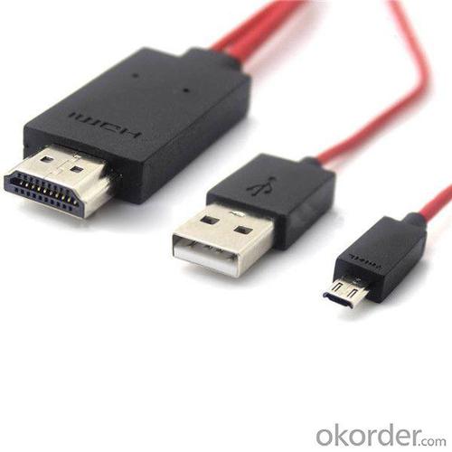 Manufacture Mhl Cable! 1080P Mhl To HDMI Cable For Samsung Galaxy S4 I9500 System 1