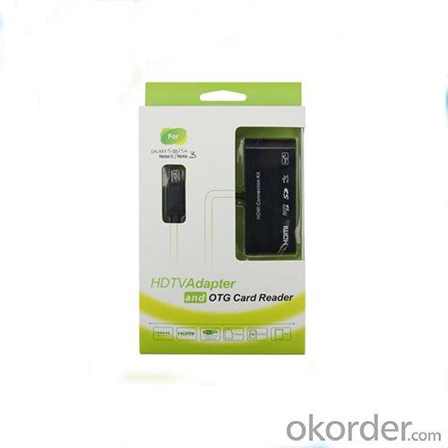 MHL HDTV Adapter &; HDMI Connection Kit &; Micro USB OTG Card Reader for samsung galaxy S3/S4/Note 2 System 1