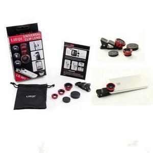 Universal Clip 3 In 1 Fisheye Wide Angle Macro Lens With Retail Package System 1