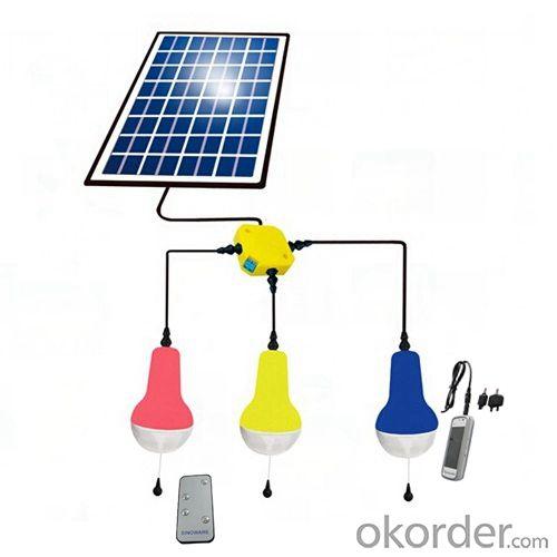 China Manufacture Portable LED Solar Lamp With Remote Control With Mobile Charge LED Solar Light Indoor System 1