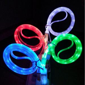 With Led Light Up Usb Charging Data Cable For Samsung And Anyphone