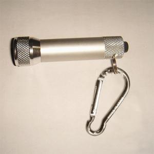 Mini LED flashlight with carabiner