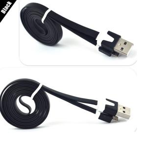 Colorful Flat Micro Usb Cable For Mobile Phone