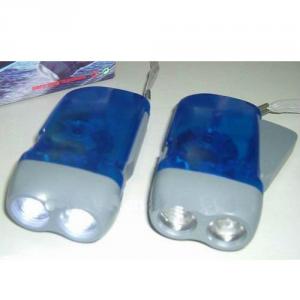 LED Hand Press Flashlight / Hand Crank Flash Light / Dynamo Flashlight
