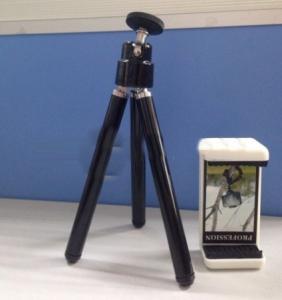 Mini Tripod With Mobile Phone Holder System 1