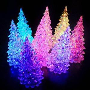 Novelty Colorful Dream Crystal Christmas Tree Night Light Colorful Christmas Gift Wholesale Or Oem