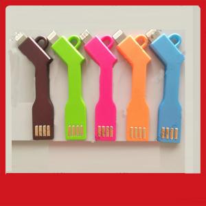 Usb Key Keychain Keyring Usb Cable Charger And Data For Iphone 5 5S 5C System 1