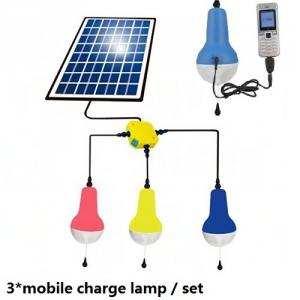 China Manufacture High Quality 2200mah 5V Mobile Charge Solar Lamp With 5W 5V Solar Panel System 1