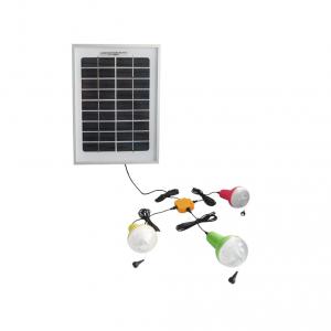 China Factory Newest Solar Light Indoor And Outdoor 3pcs 220lm Solar Lamp Bulb With 1pc 10W 5V Solar Panel