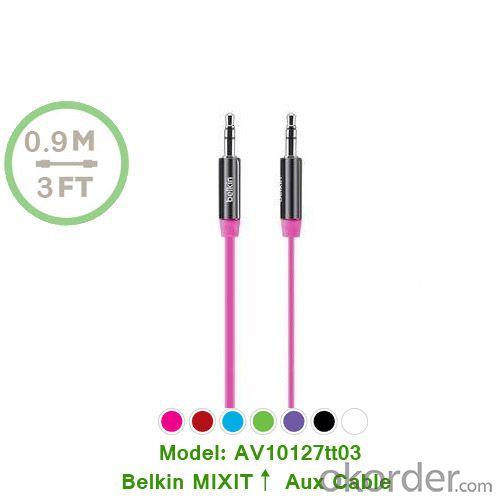 Belkin Aux Cable Universal 3 Ft Mixit Tangle-Free 3.5Mm Aux Auxiliary Cable Cord System 1