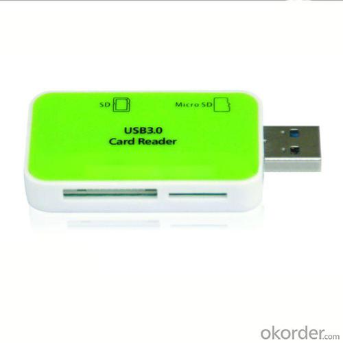 VCOM New Design Small White And Green USB Reader System 1