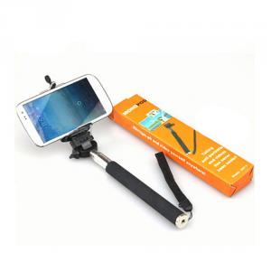 2014 New Style For Phone Camera Monopod Phone Holder Aluminum Flexiable Monopod Phone With Holder Clip
