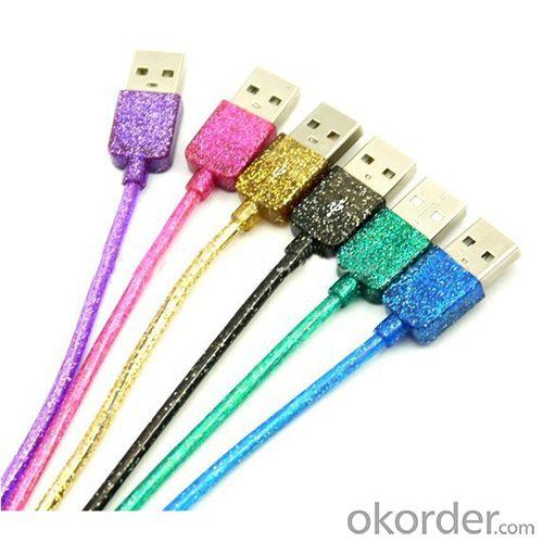1M(3Ft) Shiny Data Charging Cable For Samsung S5/S2/S3/S4/Lg G2/Sony Xperia Z1